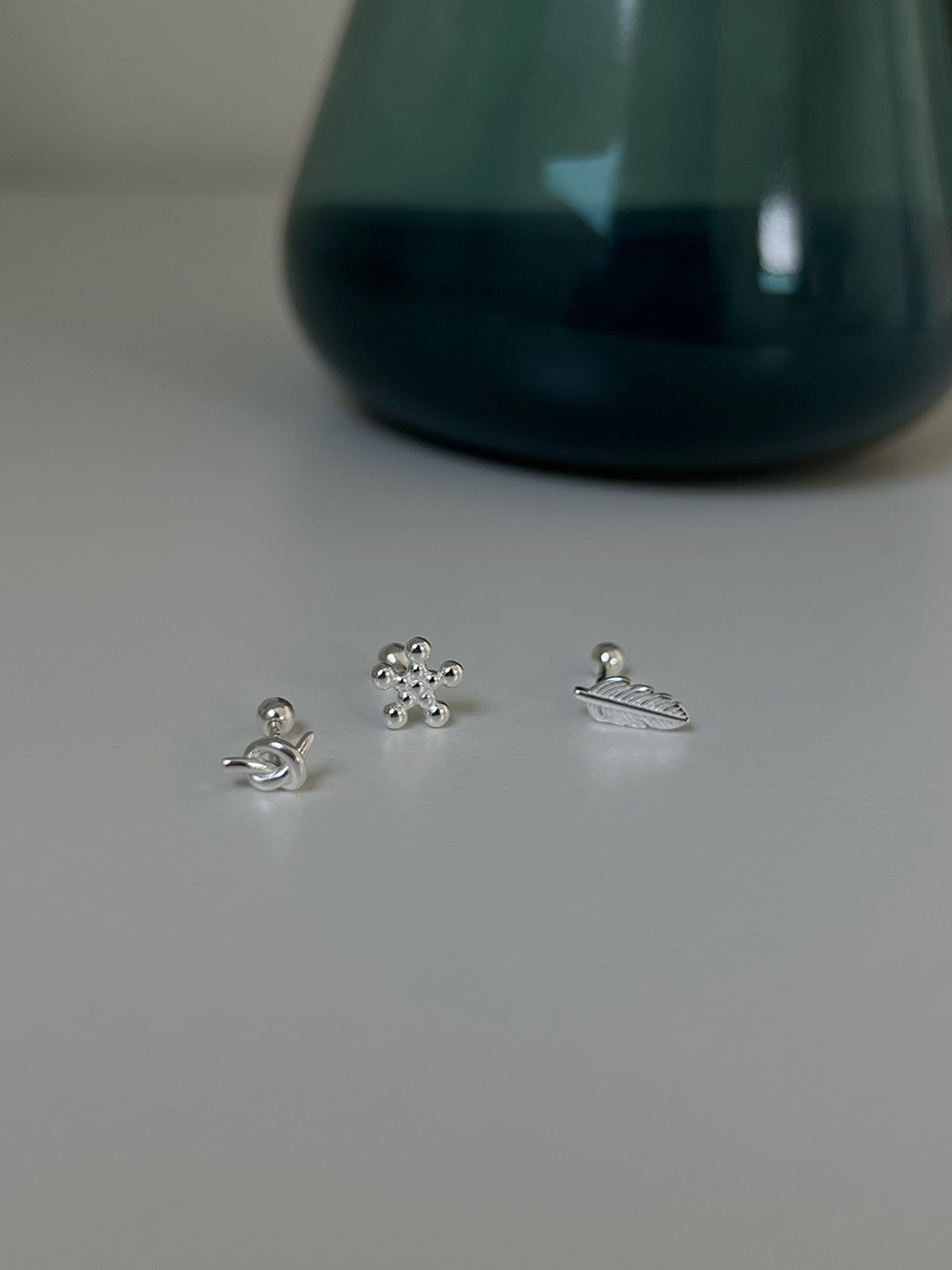 [92.5 silver] point piercing (3type)