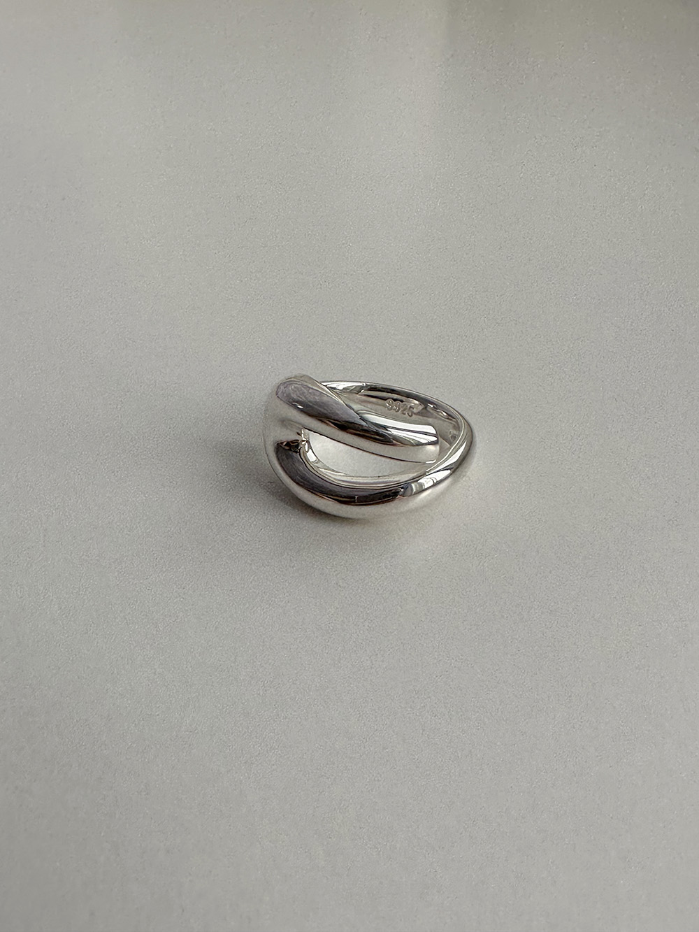 [92.5 silver] U turn ring