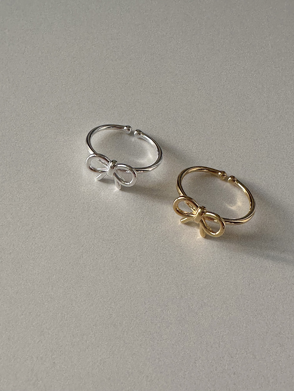 [92.5silver] Minimi ribbon ring (2color)